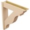 Ekena Millwork 8-in W x 34-in D x 38-in H Funston Trad Rough Cedar Woodgrain TimberThane Outlooker, Primed Tan OUTUR080X34X38FST04RCPR - alternate 4